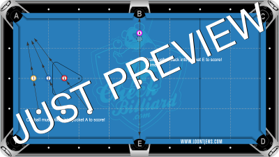 Straight follow and draw shots into pocket